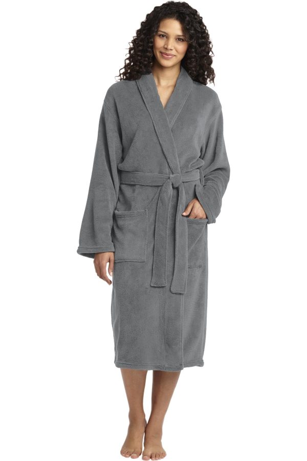 Port Authority Plush Microfleece Shawl Collar Robe. R102 - Image 3