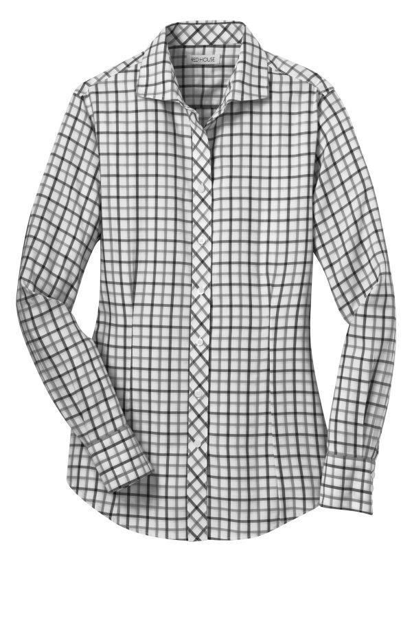 DISCONTINUED Red House Ladies Tricolor Check Non-Iron Shirt. RH75 - Image 2