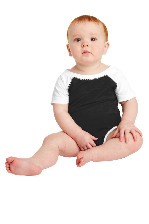 Rabbit Skins Infant Baseball Fine Jersey Bodysuit. RS4430 - Image 3