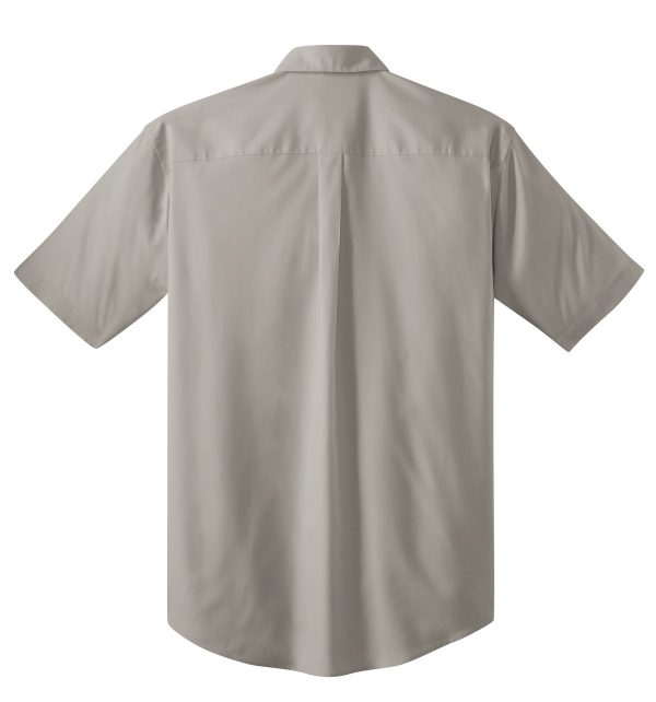 DISCONTINUED Port Authority Short Sleeve Value Poplin Shirt. S633 - Image 4