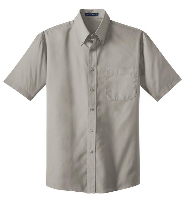 DISCONTINUED Port Authority Short Sleeve Value Poplin Shirt. S633 - Image 3