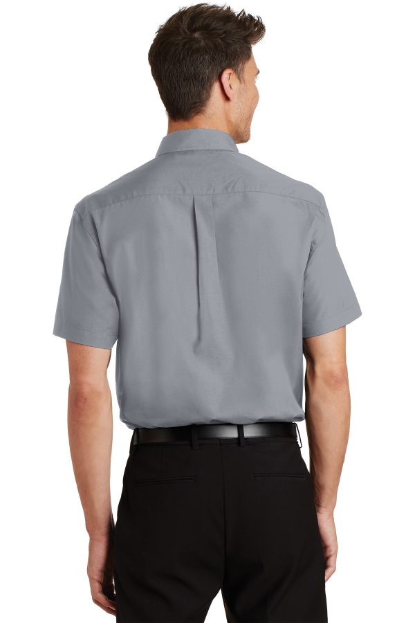 DISCONTINUED Port Authority Short Sleeve Value Poplin Shirt. S633 - Image 2