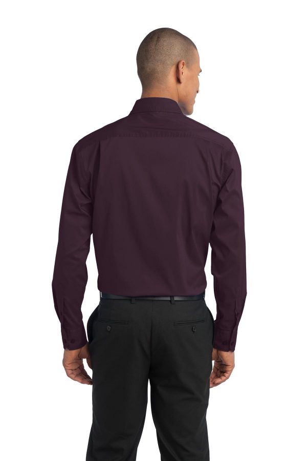 DISCONTINUED Port Authority Stretch Poplin Shirt. S646 - Image 2