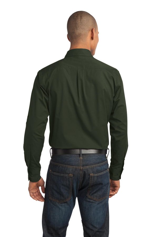 DISCONTINUED Port Authority Stain-Release Roll Sleeve Twill Shirt. S649 - Image 2