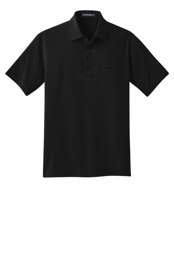 DISCONTINUED Port Authority Ultra Stretch Pocket Polo. S650 - Image 3