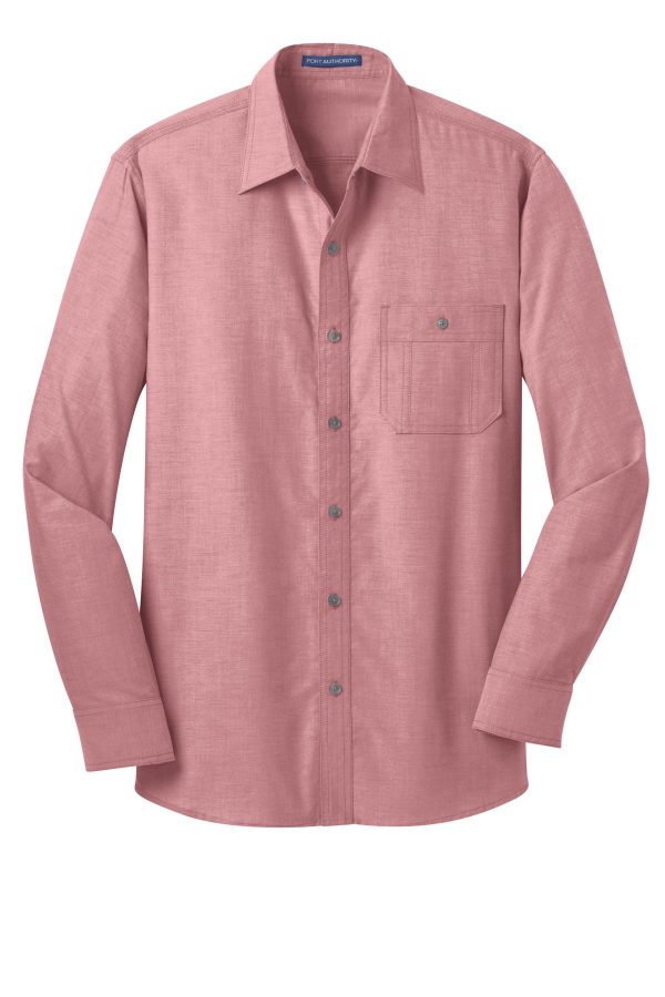 DISCONTINUED Port Authority Chambray Shirt. S653 - Image 3