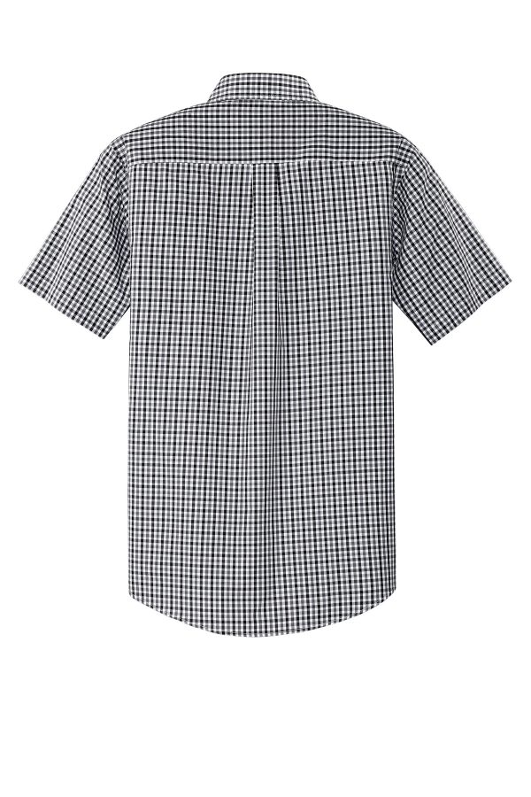 DISCONTINUED Port Authority Short Sleeve Gingham Easy Care Shirt. S655 - Image 3