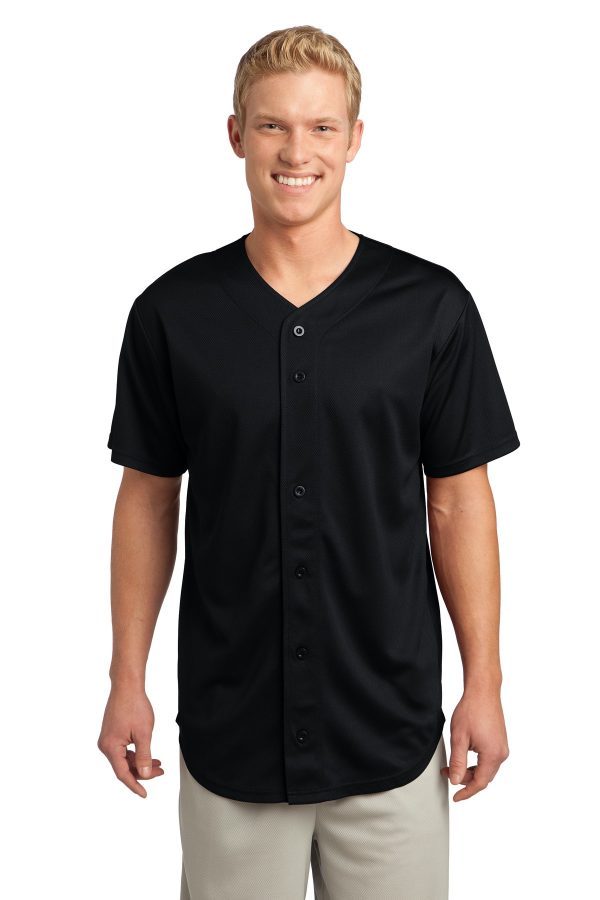 Sport-Tek PosiCharge Tough Mesh Full-Button Jersey. ST220 - Image 3