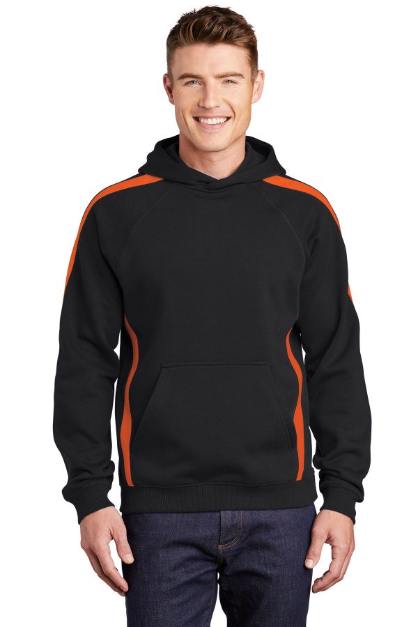 Sport-Tek Sleeve Stripe Pullover Hooded Sweatshirt. ST265 - Image 3