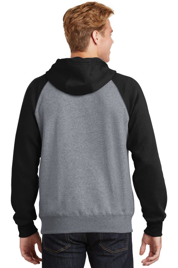 Sport-Tek Raglan Colorblock Pullover Hooded Sweatshirt. ST267 - Image 4