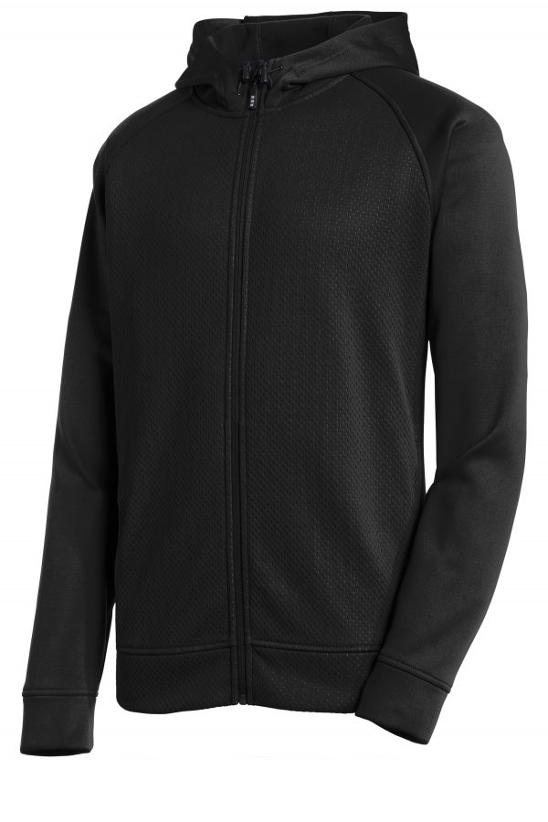 DISCONTINUED Sport-Tek Rival Tech Fleece Full-Zip Hooded Jacket. ST295 - Image 3