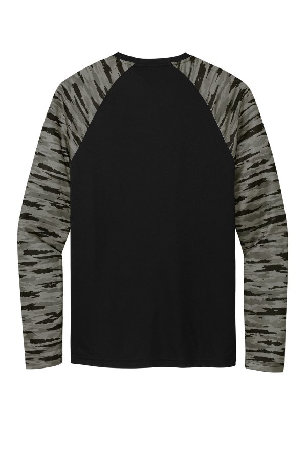 Sport-Tek Drift Camo Colorblock Long Sleeve Tee ST376LS - Image 2