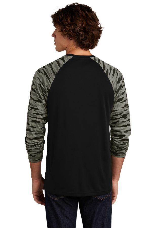 Sport-Tek Drift Camo Colorblock Long Sleeve Tee ST376LS - Image 4