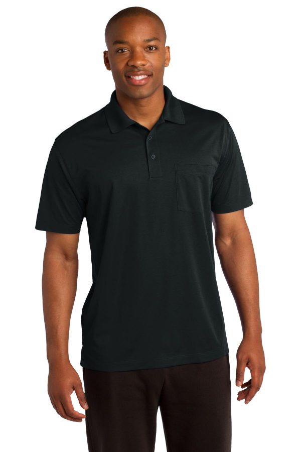 Sport-Tek Micropique Sport-Wick Pocket Polo. ST651 - Image 3