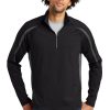 Sport-Tek Sport-Wick Stretch 1/2-Zip Colorblock Pullover. ST851 - Image 2