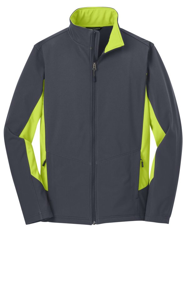 DISCONTINUED Port Authority Tall Core Colorblock Soft Shell Jacket. TLJ318 - Image 3