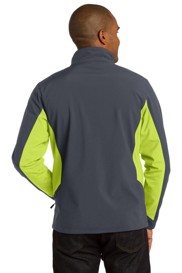 DISCONTINUED Port Authority Tall Core Colorblock Soft Shell Jacket. TLJ318 - Image 2