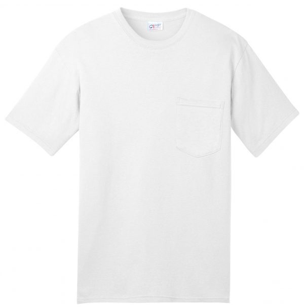 DISCONTINUED Port & Company - All-American Pocket Tee. USA100P - Image 3