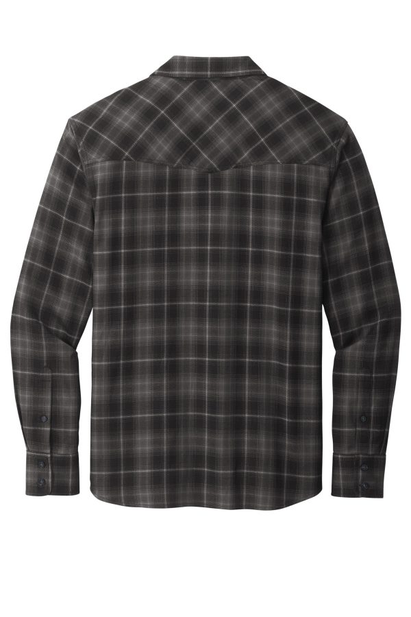 Port Authority Long Sleeve Ombre Plaid Shirt W672 - Image 2