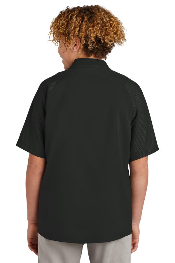 New Era Youth Cage Short Sleeve 1/4-Zip Jacket. YNEA600 - Image 4