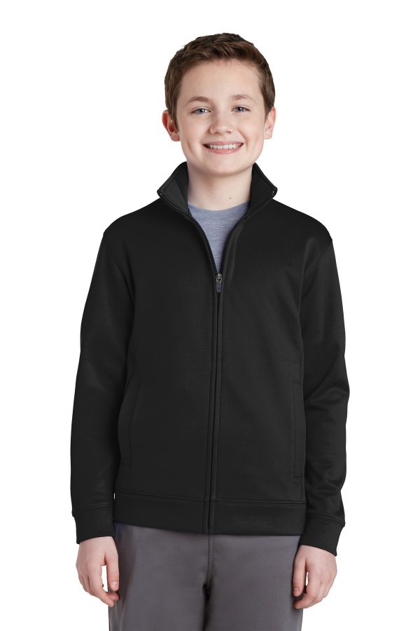 Sport-Tek Youth Sport-Wick Fleece Full-Zip Jacket. YST241 - Image 3