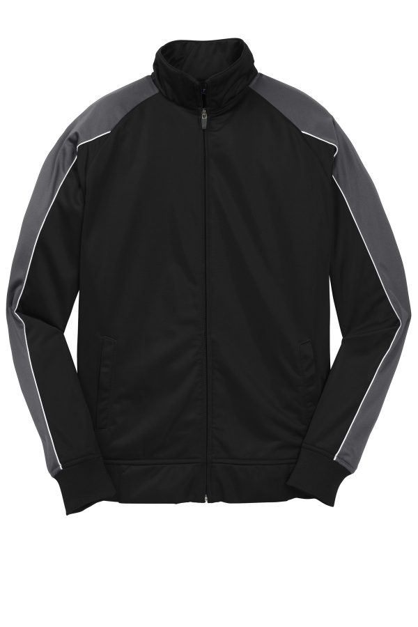 DISCONTINUED Sport-Tek Youth Piped Tricot Track Jacket. YST92 - Image 3