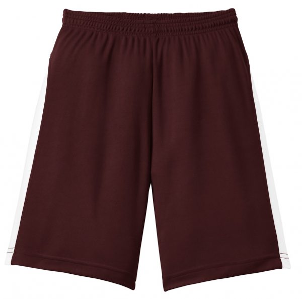 DISCONTINUED Sport-Tek Youth Dry Zone Colorblock Short. YT479 - Image 2