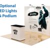 10ft Curve Velcro Fabric Pop Up Display - Image 7