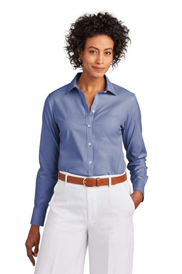 Brooks Brothers Women's Wrinkle-Free Stretch Pinpoint Shirt BB18001 - Image 3