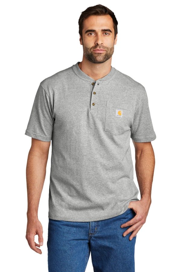 Carhartt® Short Sleeve Henley T-Shirt CTK84 - Image 3