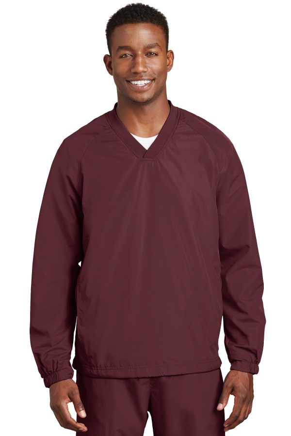 Sport-Tek® V-Neck Raglan Wind Shirt. JST72 - Image 4