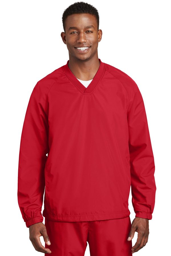 Sport-Tek® V-Neck Raglan Wind Shirt. JST72 - Image 6