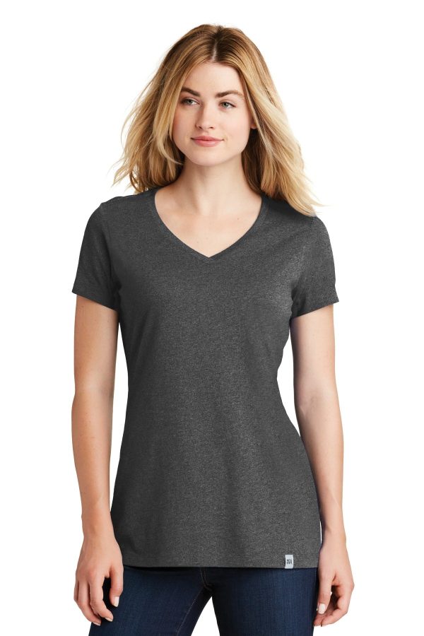 New Era ® Ladies Heritage Blend V-Neck Tee. LNEA101 - Image 2