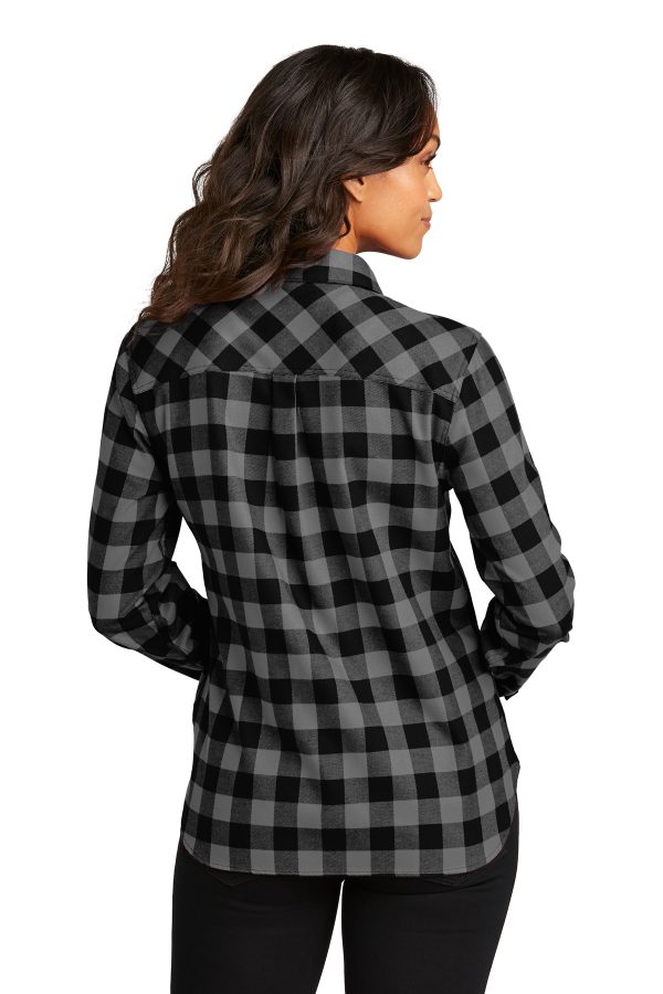 Port Authority Ladies Plaid Flannel Shirt LW669 - Image 4