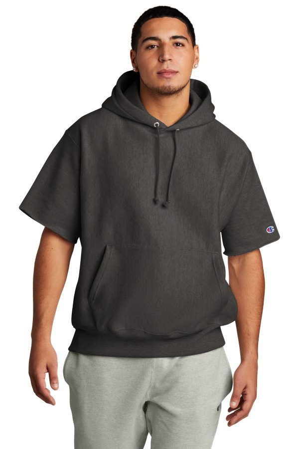 Champion ®  Reverse Weave ®  Short Sleeve Hooded Sweatshirt S101SS - Image 2