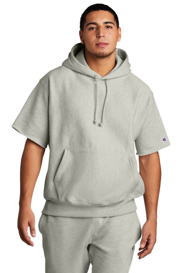 Champion ®  Reverse Weave ®  Short Sleeve Hooded Sweatshirt S101SS - Image 3