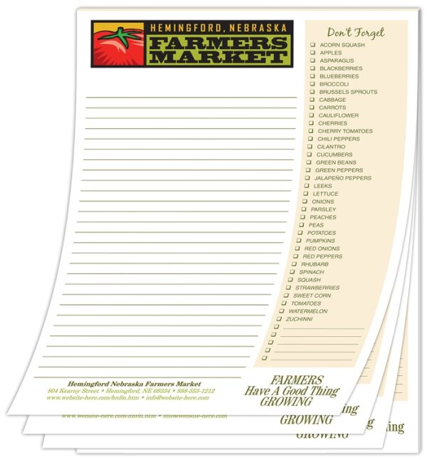 Scratch Pad / Notepad - 25 Sheets - 8.5x11