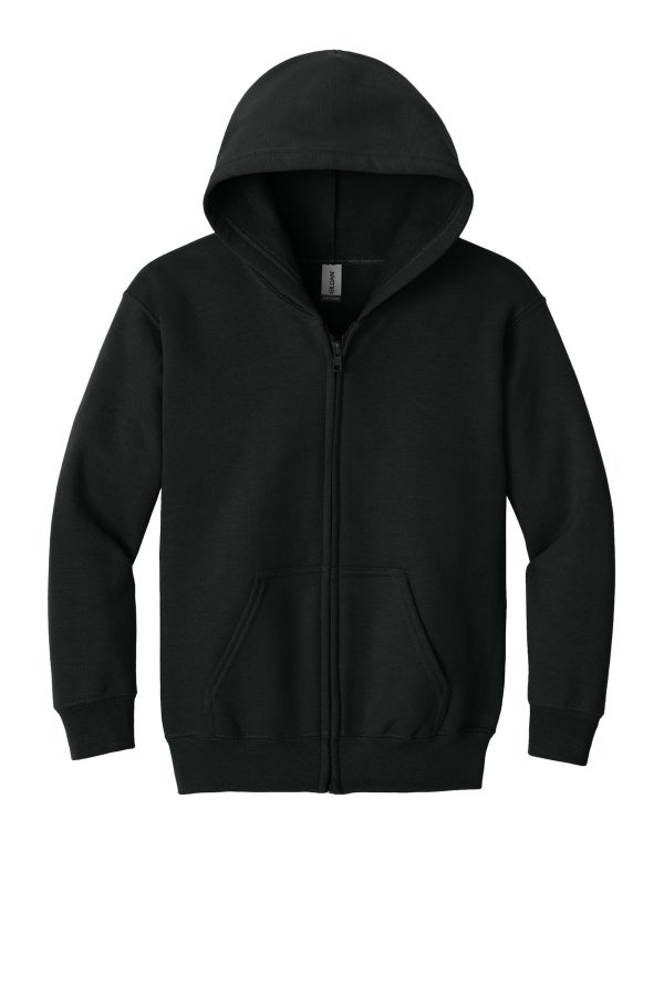 Gildan Youth Heavy Blend Full-Zip Hooded Sweatshirt. 18600B - Image 3