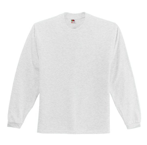 DISCONTINUED Fruit of the Loom HD Cotton 100% Cotton Long Sleeve T-Shirt. 4930 - Image 3