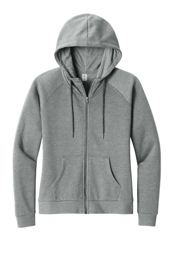 Allmade Women's Organic CVC Fleece Full-Zip Hoodie AL5003 - Image 3