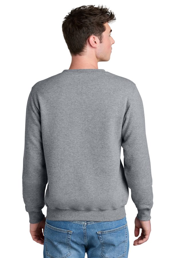 Port & Company Core Fleece Crewneck Pocket Sweatshirt PC78PKT - Image 2