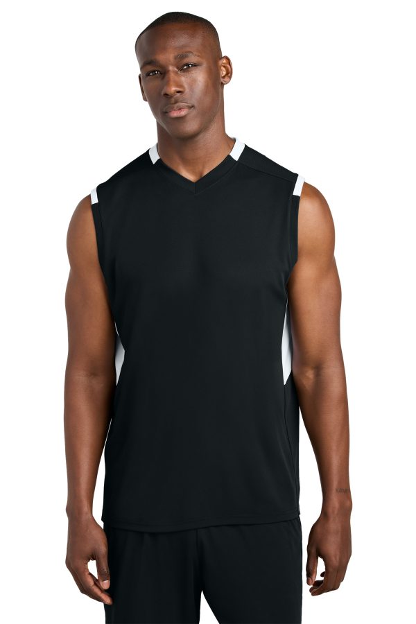 Sport-Tek Club Sleeveless V-Neck ST441